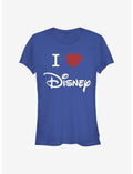 Disney Classic I Heart Disney Logo Girls T-Shirt