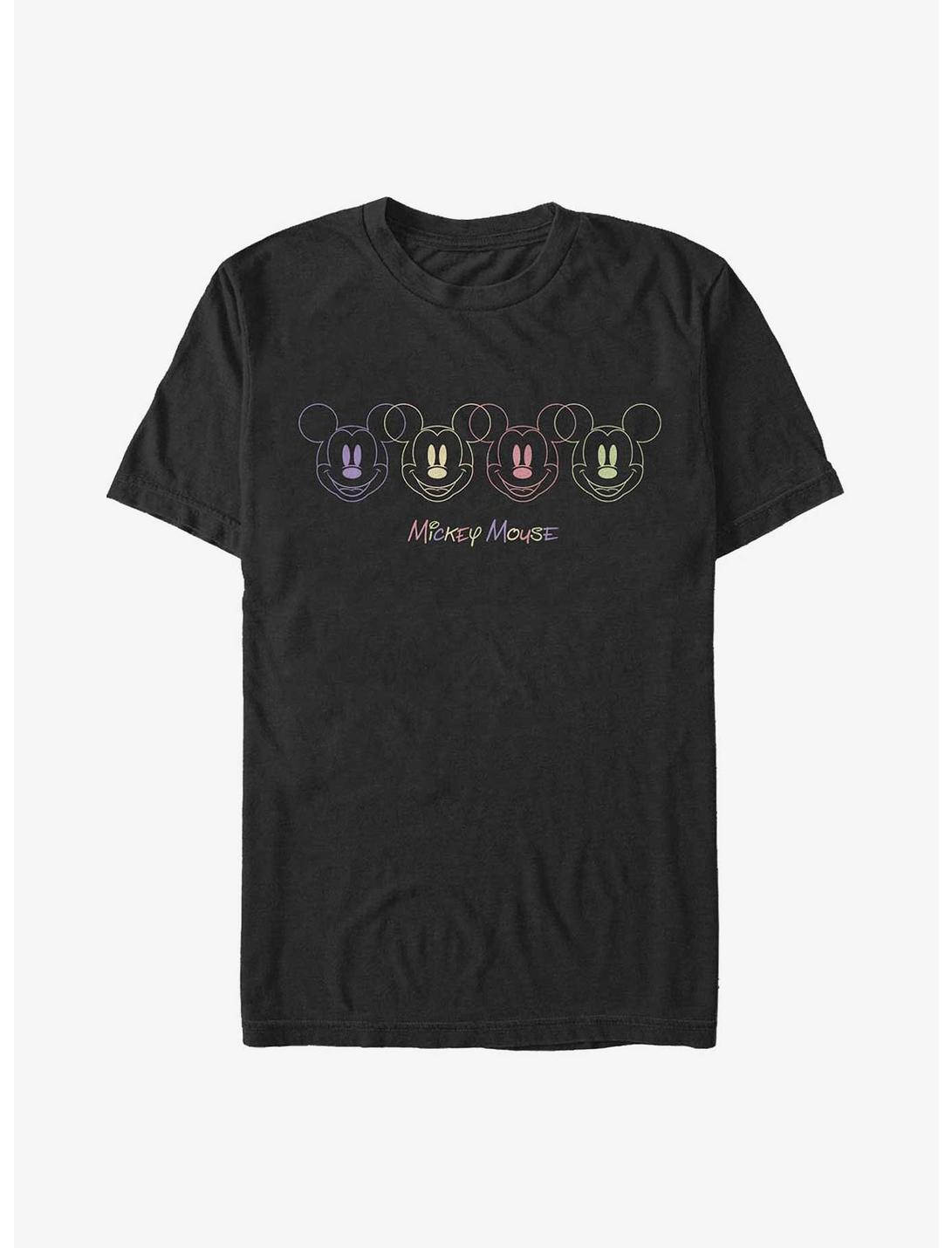 Disney Mickey Mouse Neon Faces T-Shirt
