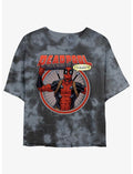 Marvel Deadpool Check Out The Chump Girls Tie-Dye Crop T-Shirt